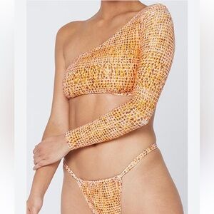 L Space Cardi rash guard swim top in wild bunch